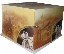 Коробка для торта 42х42 см, h 30 см  картон, 1*25*25  