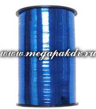 Лента метал. 0,5 см х 250 м синяя на бобине, 1*4 (60)