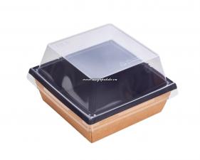 Упаковка OneClick Bottom 550 Black Velvet, ДНО (внутр. 110x110 мм, h 45 мм), 550 мл, 1*50 (400)