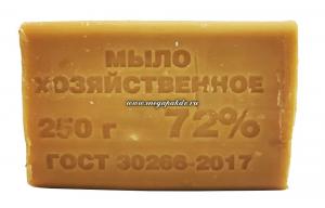 Мыло  хозяйственное 72%, 250гр., без упаковки (48) 