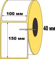 Термоэтикетка 100*150 мм, 1*2 (500) ЭКО (12) без печати ДВБФ