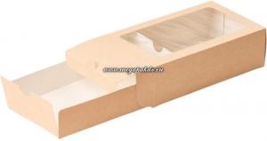 ECO MB 12 Упаковка для Макарони с окном (180x110 мм, h 55 мм) ДНО 1*50+ КРЫШКА 1*50 (300)