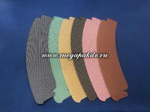 Манжета на стакан 3D (цвета в ассортименте), 1*250 шт. (3000 шт./12 уп.)