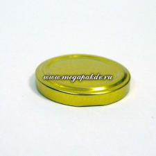 Крышка металлическая, ТВИСТ, d-66 мм, золотая, П, 1*800