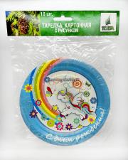 Картонная тарелка с рис. 
