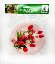 Картонная тарелка с рис. 