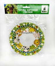 Картонная тарелка с рис. 