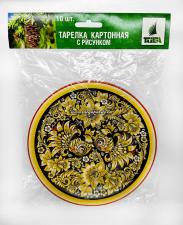 Картонная тарелка с рис. 