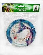 Картонная тарелка с рис. 