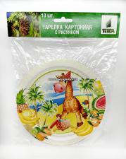 Картонная тарелка с рис. 
