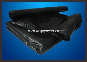 Мешок мусорный 120 л, 60/15х103 см, 30 мкм, черный, 1*20 (15 уп/меш) ПД