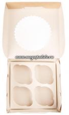 ECO MUF 4 для 4-x маффинов с окном (160х160 мм, h 100 мм) 1*25 (150)