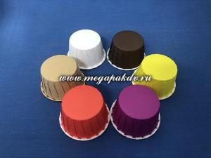 Форма бумажная для маффина d 50, h 40 цветная, 1*100 шт. (3000 шт./30 уп. в кор.) Арт. PAST FB 50x40
