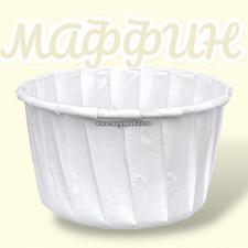 Форма бумажная для маффина d 50, h 40 белая, 1*100 шт. (1200 шт./12 уп. в кор.)