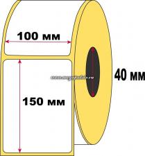 Термоэтикетка 100*150 мм, 1*4 (300) ЭКО (32) без печати НТ,  Арт. 3957